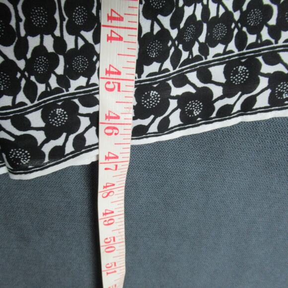 Max Studio London Shirt Dress Womens M Black Floral Button Tiered Maxi Belt $178 - Picture 5 of 10